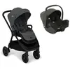JOIE - Poussette DUO Finiti Ebony + Siège-auto Gr0+ I-Snug 2 Shale