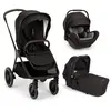 NUNA - Poussette TRIV LX + Siège-auto Arra Flex + Nacelle Lytl Caviar