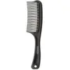 LA BOUTIQUE DU COIFFEUR Peigne à cheveux démêlant à double dents - Noir - 20,5 cm