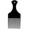 LA BOUTIQUE DU COIFFEUR Peigne afro - Cheveux bouclés, frisés & crépus - Noir