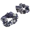 Lot de 2 Chouchou Bandana bleu