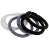 Lot de 6 élastiques noir, blanc et gris