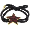 Elastique étoile léopard Bordeaux