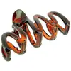 Pince croco plastique zigzag écaille