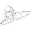 Pince croco métallique infini argent mat