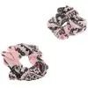 Lot de 2 Chouchou Bandana rose