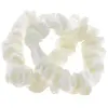 Chouchous Satinés fins x 2 La Boutique du Coiffeur blanc