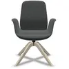 Fauteuil de bureau à dossier inclinable pieds bois Ellie Pro 20HW PROFIM  Bois / Tissus