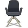 Fauteuil de bureau à dossier inclinable pieds bois Ellie Pro 20HW PROFIM  Bois / Tissus