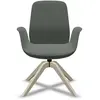 Fauteuil de bureau à dossier inclinable pieds bois Ellie Pro 20HW PROFIM  Bois / Tissus