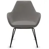 PROFIM Fauteuil entièrement capitonné pieds luge Fan 10V Métal / Tissus