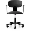 Chaise de bureau assise capitonnée avec accoudoirs Tion 2140 HAG  Métal / Tissus