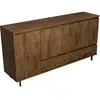Camif Buffet 4 portes 1 tiroir décor bois Gustavo  Bois / Métal