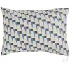 CAMIF Lot de 2 taies d'oreiller en coton blanc motif bleu gris 50 x 70 cm