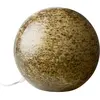 CAMIF Lampe à poser en verre ronde beige et brun volcanique