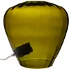 Lampe à poser cloche en verre vert fumé Calypso  Verre