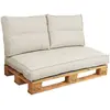 Dossier coussin palette recyclé Heva CAMIF  Polycoton