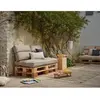 Camif Dossier coussin palette en polyester sable 60 x 50 cm