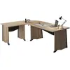 Bureau complet Gregory retour 120 cm Largeur 140 cm Bois