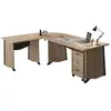 Bureau complet + caisson Gregory Largeur 160 cm Bois
