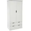 Camif Armoire 3 portes effet bois blanc