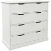 Camif Commode 4 tiroirs effet bois blanc