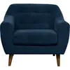 Fauteuil velours Paimpol CAMIF 