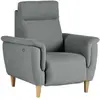 Fauteuil relax electrique tissu coton lin Bergen CAMIF 