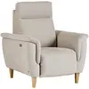 Fauteuil relax electrique tissu coton lin Bergen CAMIF 