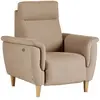 Fauteuil relax electrique tissu coton lin Bergen CAMIF 