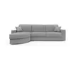 Canapé d'angle convertible tissu déhoussable Aubin 