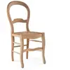 Lot de 2 chaises chêne massif et paille Cléa  Bois / Paille