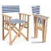 Chaise Metteur en Scène en Bois et Coton LONA  Bois / Tissus