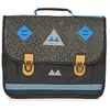 Cartable - Poids Plume - 38 cm - Noir - 2 Compartiments - Décor Imprimé Allover