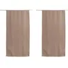 Homemaison - Vitrage occultant uni écru - 60x120cm - Ecru