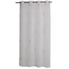 Non communiqué Voilage tamisant à motifs brodés polyester beige 140x240 cm
