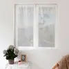 Home Maison Paire de petits voilages avec top à volant brodé (60x160 cm - Blanc)