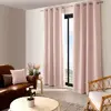 Enjoy Home - Rideau uni occultant avec oeillets - 140 x 240 cm - Rose