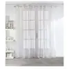 Enjoy Home Voilage grande largeur 240x240 cm sablutheo voile sablé blanc