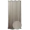 Rideau à oeillets natte 140 x 260 cm polyester coloris beige