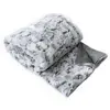Enjoy Home Plaid en imitation fourrure doublée polaire (125x150 cm - Gris clair)