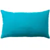 Enjoy Home Coussin Non Déhoussable en Coton Uni - Turquoise - 30 x 60 cm