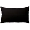 Coussin Non Déhoussable en Coton Uni - ENJOY HOME - 30 x 60 cm - Noir