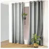 Rideau Tamisant - HOME MAISON - Pur Coton - Gris - 135 x 240 cm - Uni