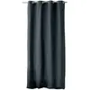 Enjoy Home Rideau uni 100% coton - 135x240cm - Gris anthracite