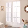 ED ENJOY HOME Paire de petits voilages droits finition passe tringle (70x220 cm - Blanc)