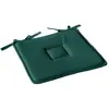 HOME MAISON Galette plate à nouettes 40x40 lola 100% coton coloris vert fonce