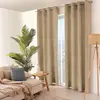 Enjoy Home Rideau thermique en velours tramé "Velvet" - 140x260cm - Naturel