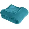 Couverture Uni 180x220cm 'coral' - 180x220cm - Bleu Canard
