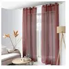 Enjoy Home Voilage effet lin 140x240cm "Elena" - 140x240cm - Bordeaux